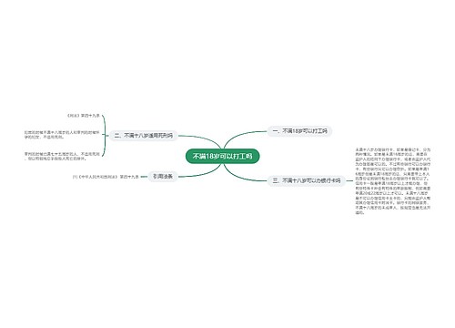 不满18岁可以打工吗