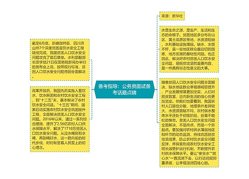 备考指导：公务员面试备考话题点睛