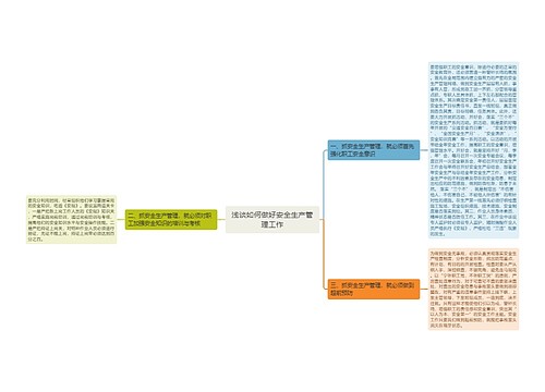 浅谈如何做好安全生产管理工作