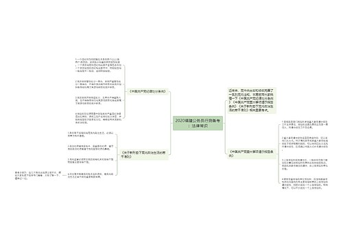 2020福建公务员行测备考：法律常识