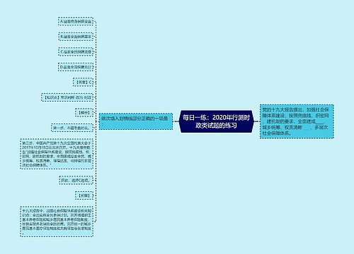 每日一练：2020年行测时政类试题的练习