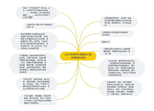 2021年国考行测备考之褒贬易错的成语