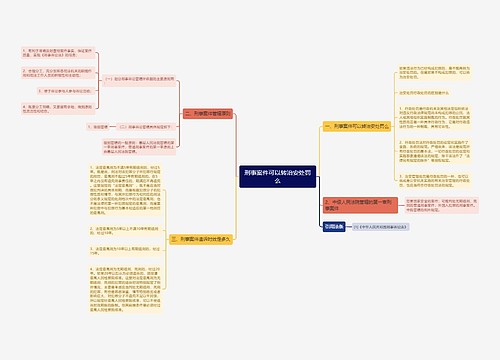 刑事案件可以转治安处罚么