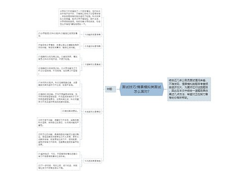 面试技巧:情景模拟类面试怎么面对?