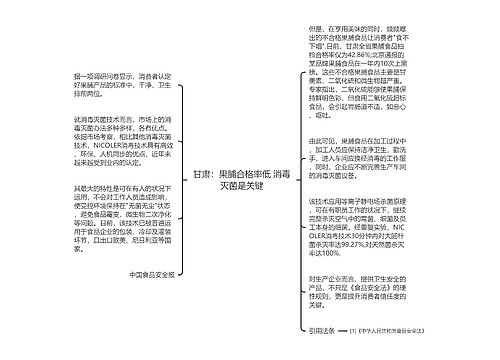 甘肃：果脯合格率低 消毒灭菌是关键