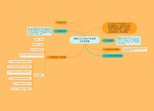 精细化工公司生产安全事故应急预案