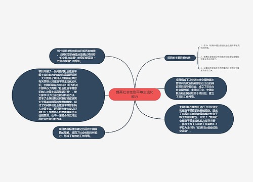 提高社会性别平等主流化能力