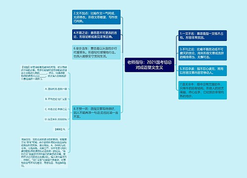 老师指导：2021国考切忌对成语望文生义