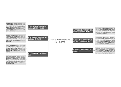 2020年国考面试经验：高分不走寻常路