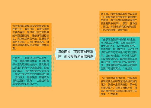 河南回应“问题面制品事件”部分可能来自黑窝点