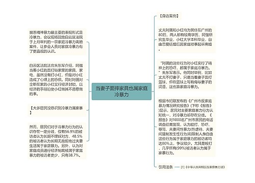 当妻子面摔家具也属家庭冷暴力