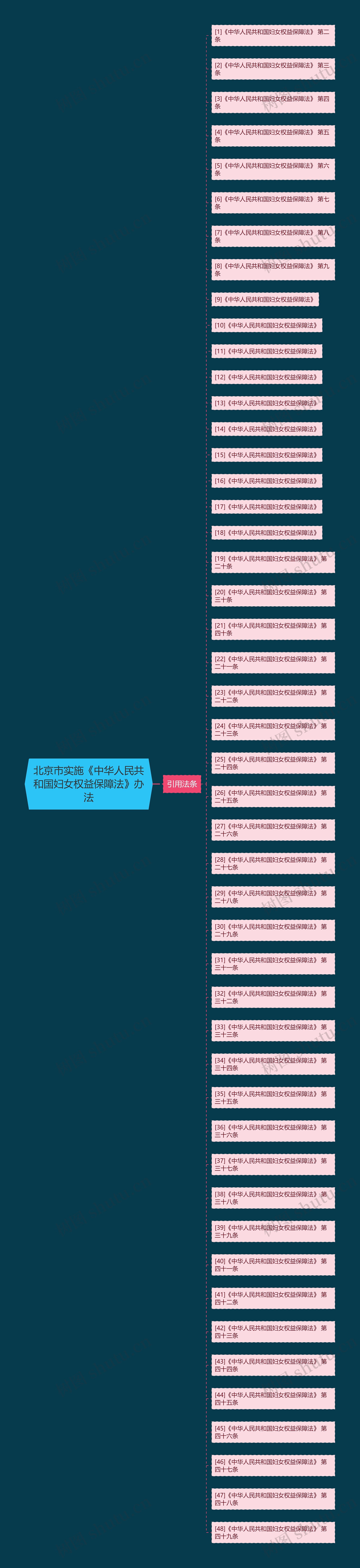 北京市实施《中华人民共和国妇女权益保障法》办法思维导图