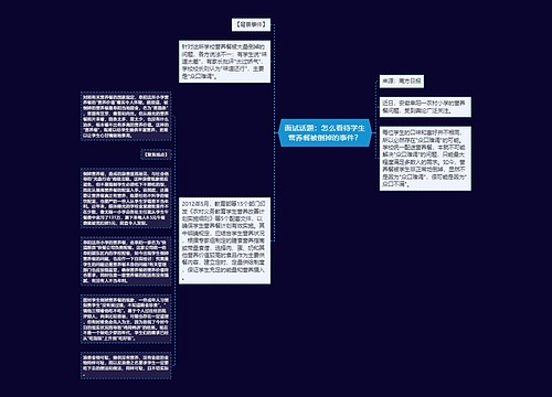 面试话题：怎么看待学生营养餐被倒掉的事件？