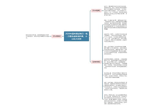 2020年国考面试每日一练：打假变成收保护费，小心玩火自焚