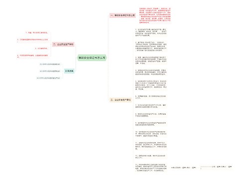 事故安全保证书怎么写