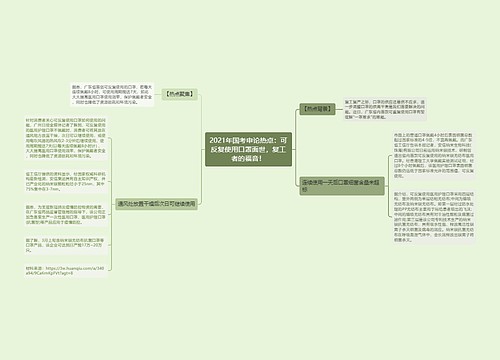 2021年国考申论热点：可反复使用口罩面世，复工者的福音！