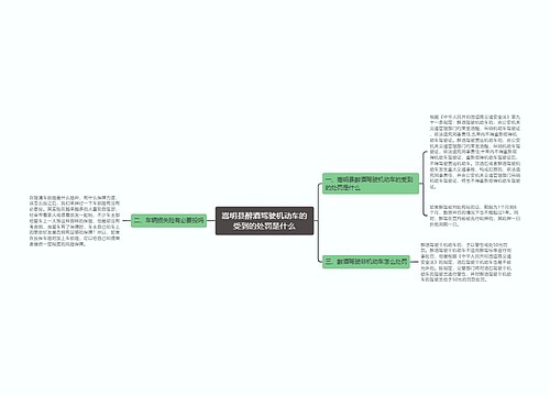 嵩明县醉酒驾驶机动车的受到的处罚是什么