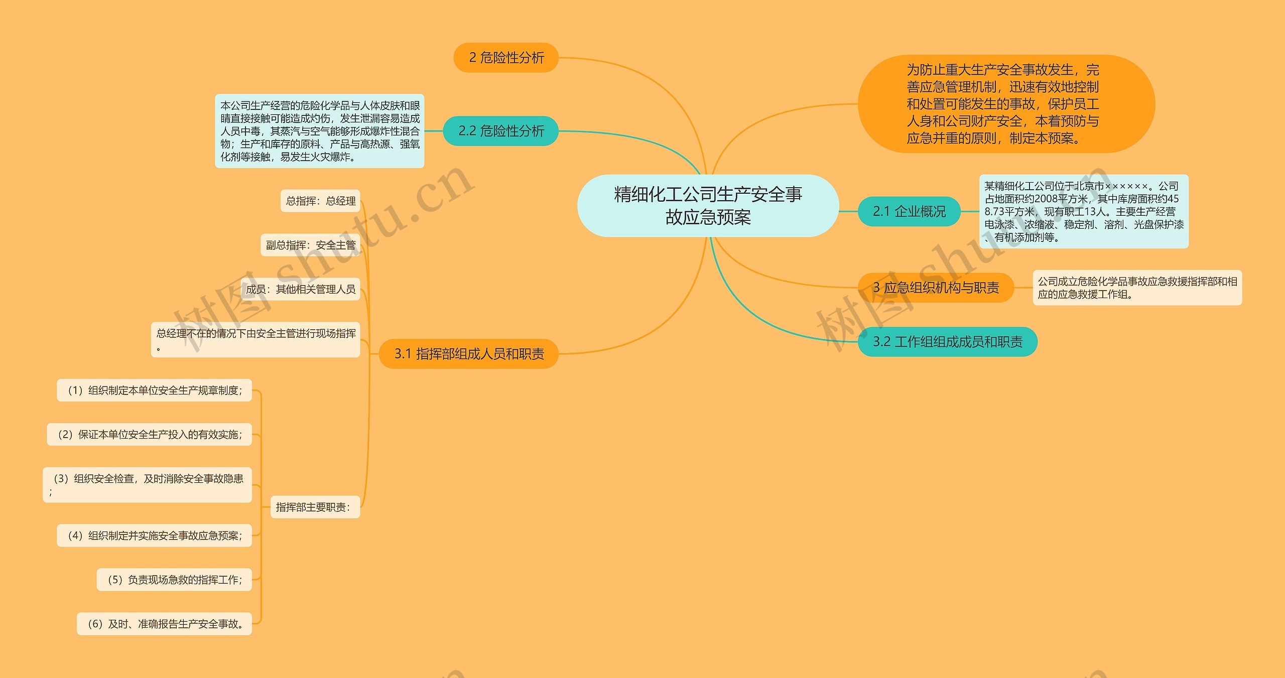 精细化工公司生产安全事故应急预案