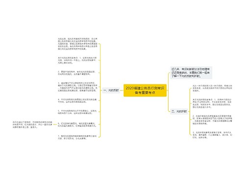 2020福建公务员行测常识备考重要考点