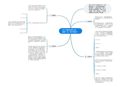 2021年国考资料分析：“直除”和“差不多就行”