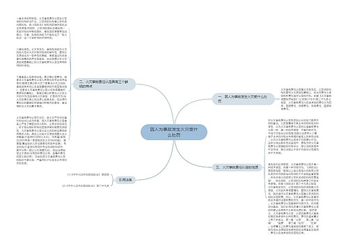 因人为事故发生火灾受什么处罚