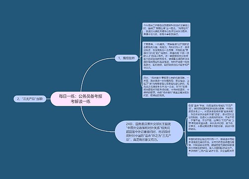 每日一练：公务员备考报考解读一练