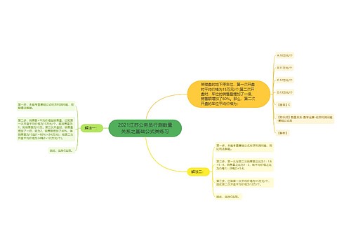 2021江苏公务员行测数量关系之基础公式类练习