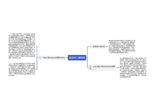 食品有工商税吗