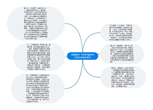 老师指导：2020年国考申论作文应该这样写