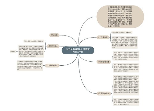 公务员面试技巧：答题要有是三个度