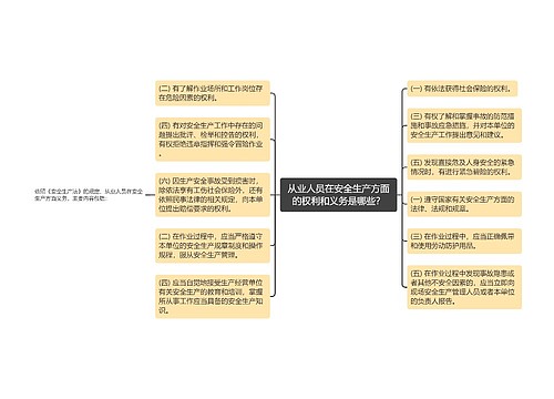 从业人员在安全生产方面的权利和义务是哪些？