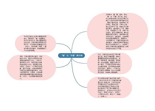 “管”与“不管”两个样