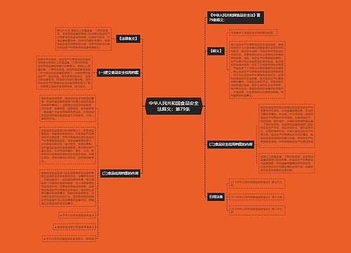 中华人民共和国食品安全法释义：第79条