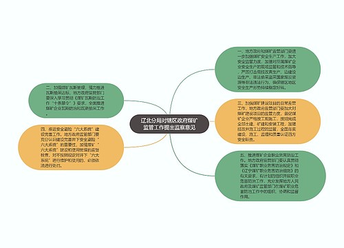 辽北分局对辖区政府煤矿监管工作提出监察意见