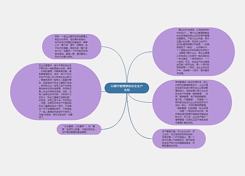 以细节管理掌控安全生产全局