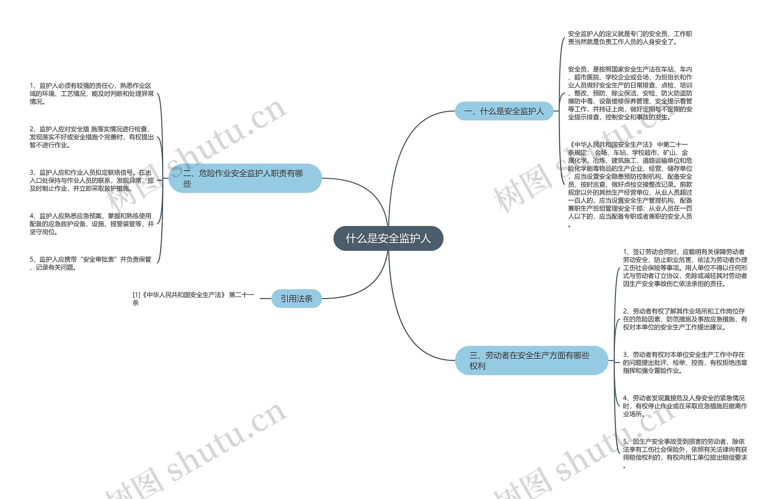 什么是安全监护人思维导图