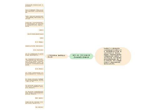 每日一练：2021年省公务员判断推理之逻辑判断