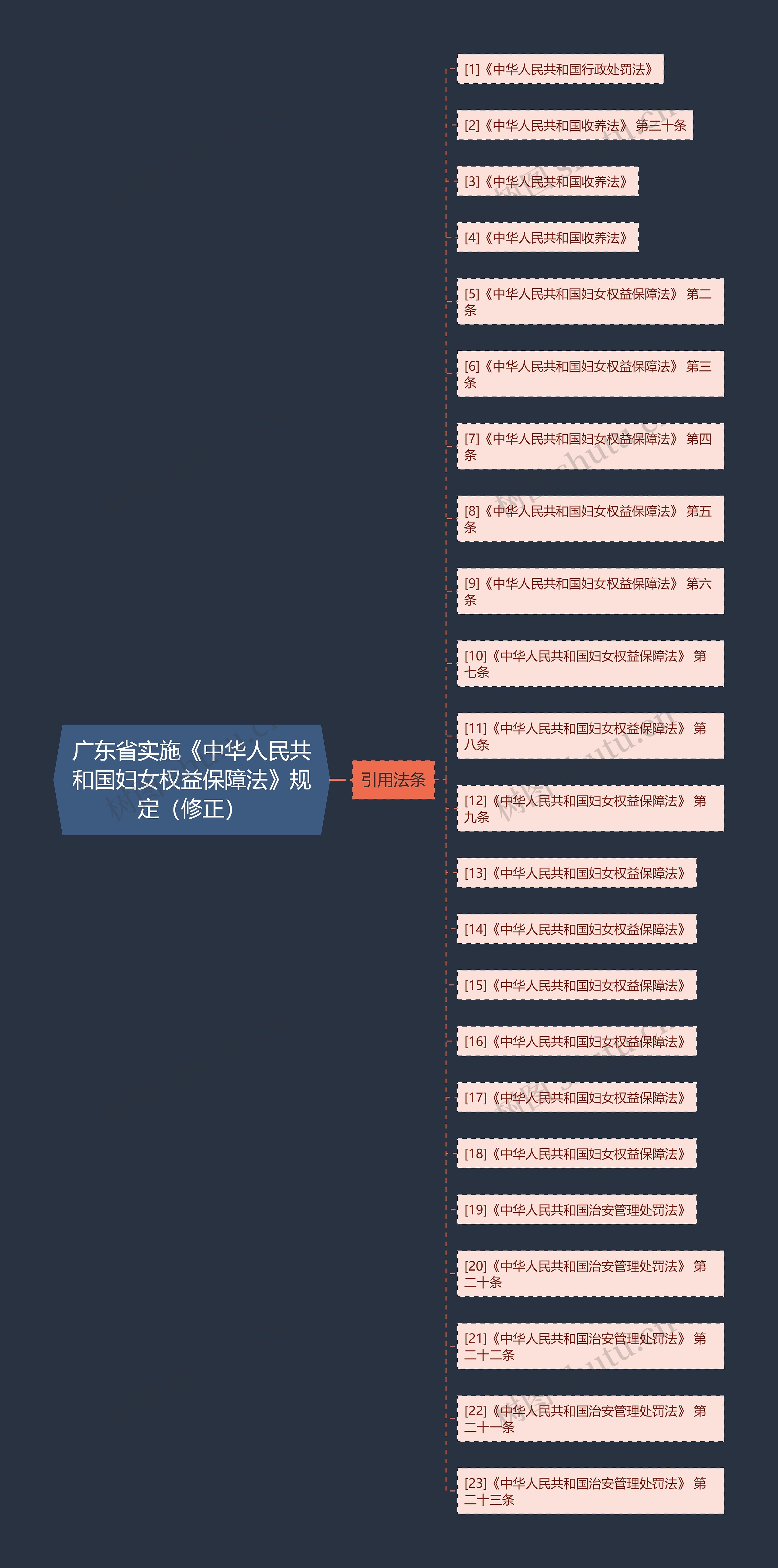 广东省实施《中华人民共和国妇女权益保障法》规定（修正）思维导图