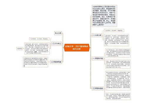 经验分享：2021国考面试技巧分析