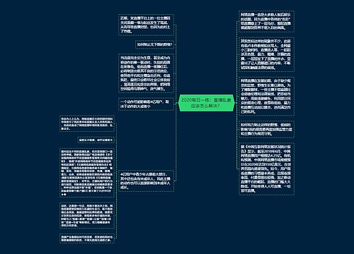 2020每日一练：直播乱象应该怎么解决？