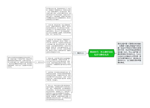 面试技巧：怎么做好动态礼仪与静态礼仪