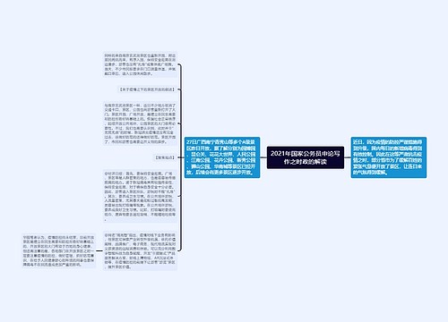 2021年国家公务员申论写作之时政的解读