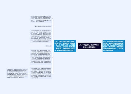 2021年国家公务员申论写作之时政的解读