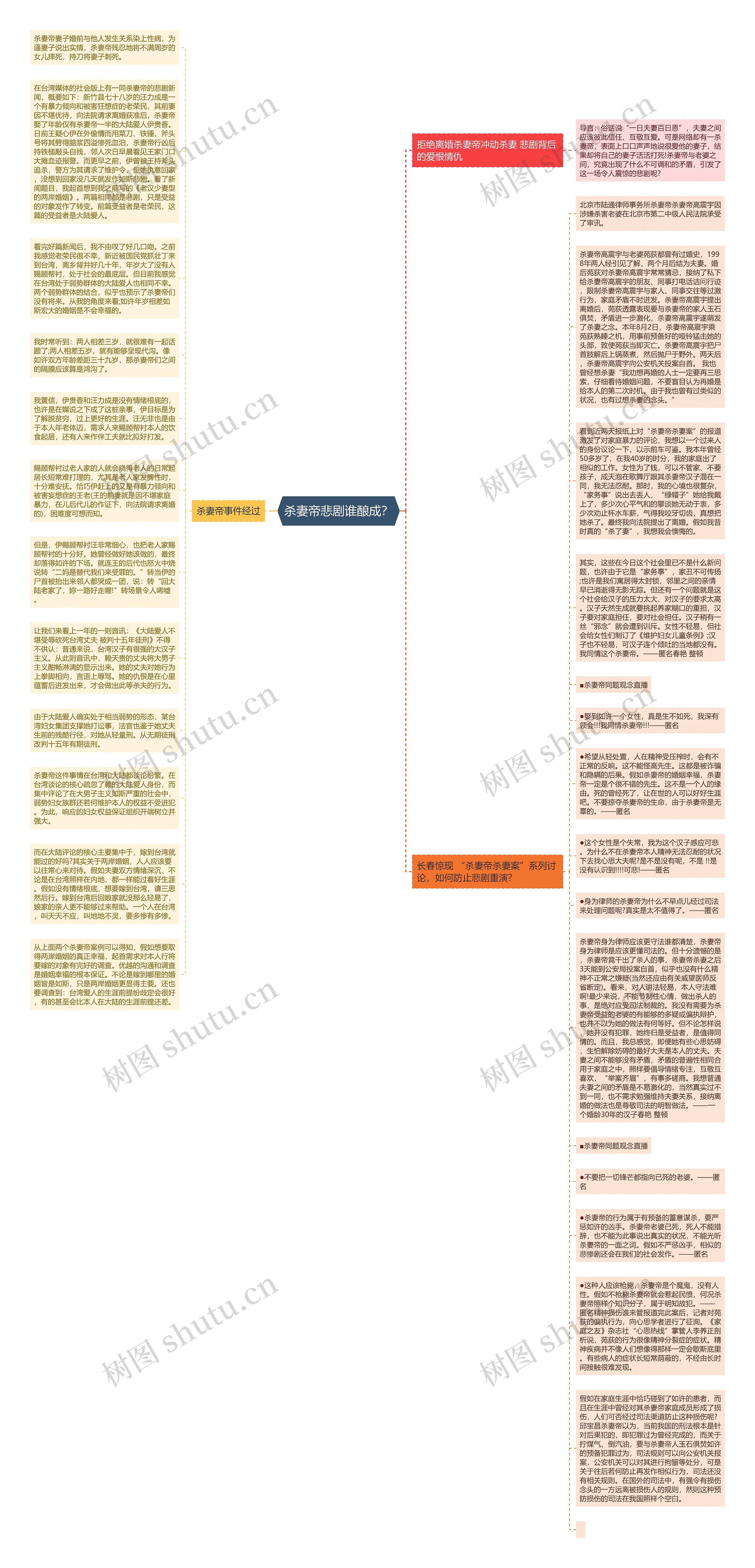 杀妻帝悲剧谁酿成？思维导图