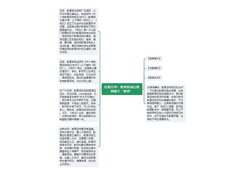 经验分享：教育惩戒让教师敢于“教育”