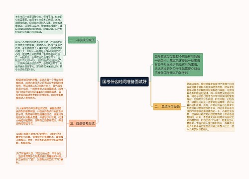 国考什么时间准备面试好