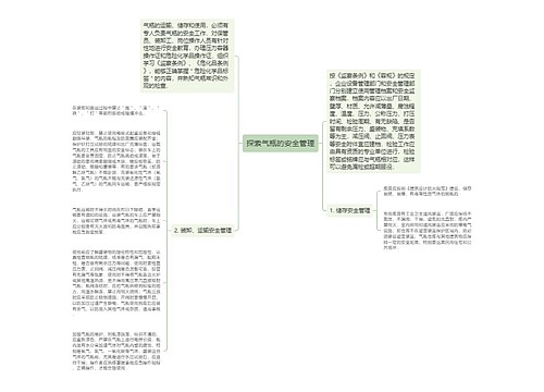 探索气瓶的安全管理