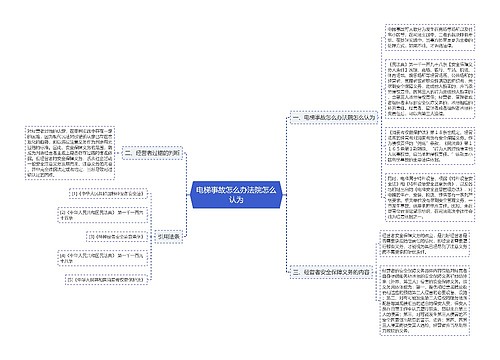 电梯事故怎么办法院怎么认为