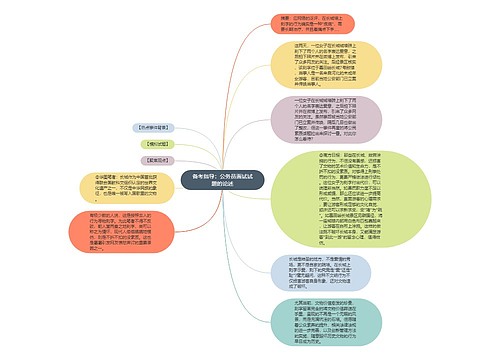 备考指导：公务员面试试题的论述