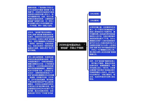 2020年国考面试热点：“被结婚”不能止于撤销